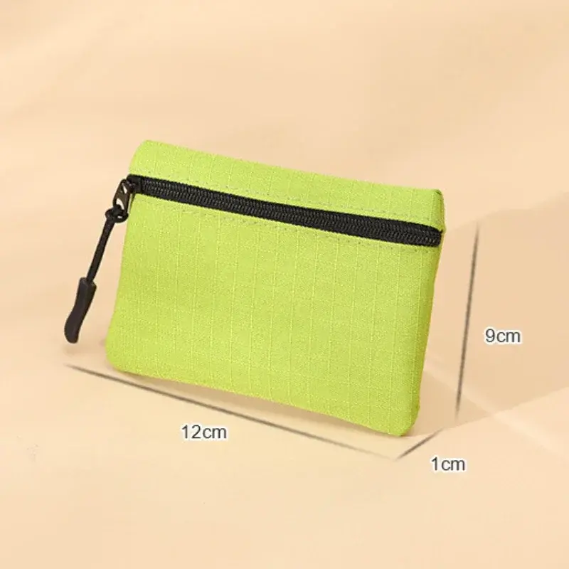 Fashion Women's Oxford Cloth Mini Coin Purse Wallet with Zipper Key Earphone Data Cable Card Bag for Women and Men
