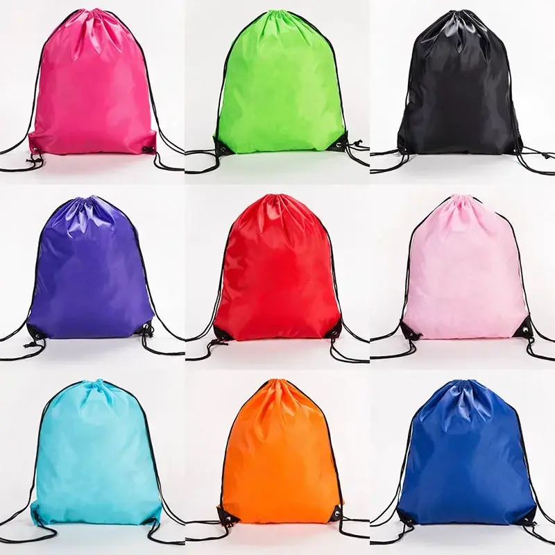 Waterproof Drawstring Backpack with Oxford Cloth for Swimming, Sports, Beach and Travel