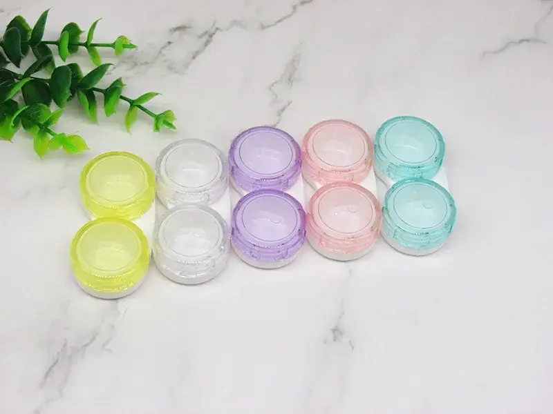 1pc Contact Lens Case Container Accessories Contact Lens Box Contact Lenses Tweezers Suction Stick Eyes Care Tool Kit Case