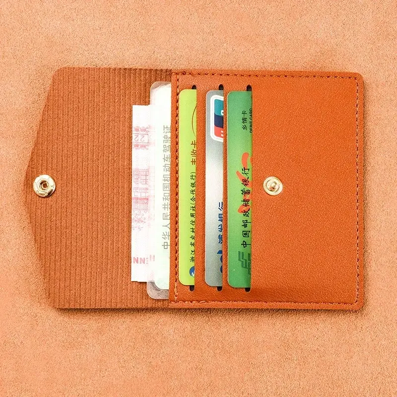Leather Multi-card Slot Card Holder Portable Wallet Men Women Bank Credit Card Organizer Case Card Wallet for Business Travel