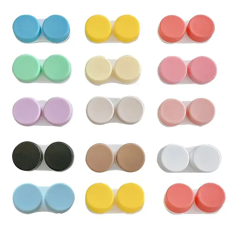 1Pcs Contact Lens L+R Cases Storage Holder Case Soaking Container Travel Accessaries Lenses Box Contact Lenses Box