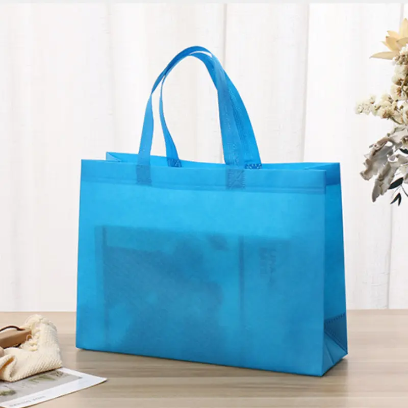 New High Quality Reusable Foldable Shopping Bag Large Non-Woven Tote Pouch Storage Handbag Grocery Eco Friendly Bags
