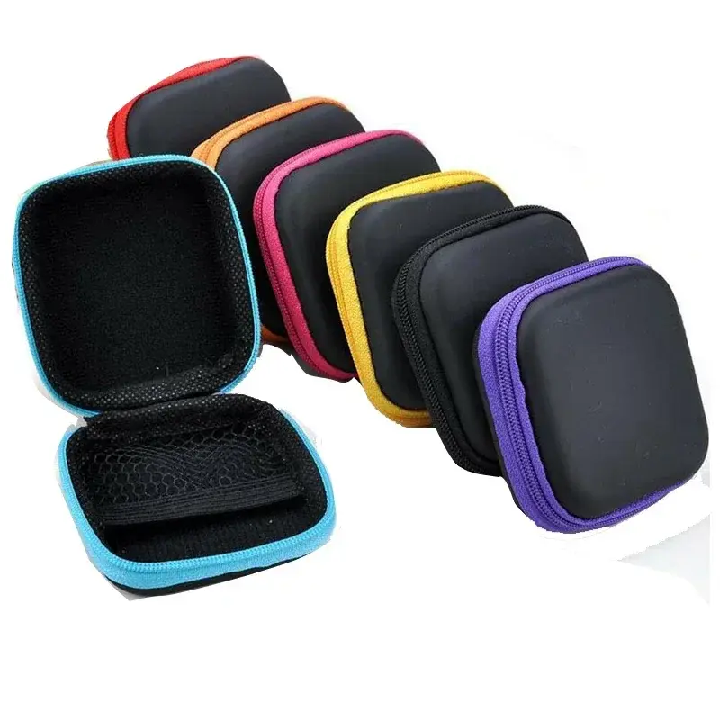 Cute Kids Mini Coin Purse Zipper Wallet Women Ladies Men Travel Earphone Key USB Cable SD Card Holder Bag Case