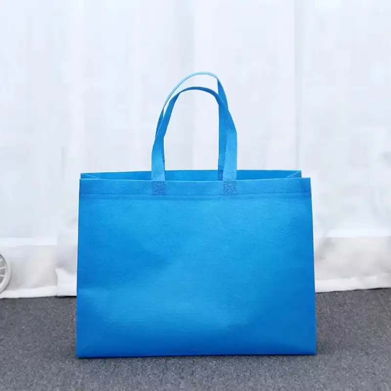 New High Quality Reusable Foldable Shopping Bag Large Non-Woven Tote Pouch Storage Handbag Grocery Eco Friendly Bags