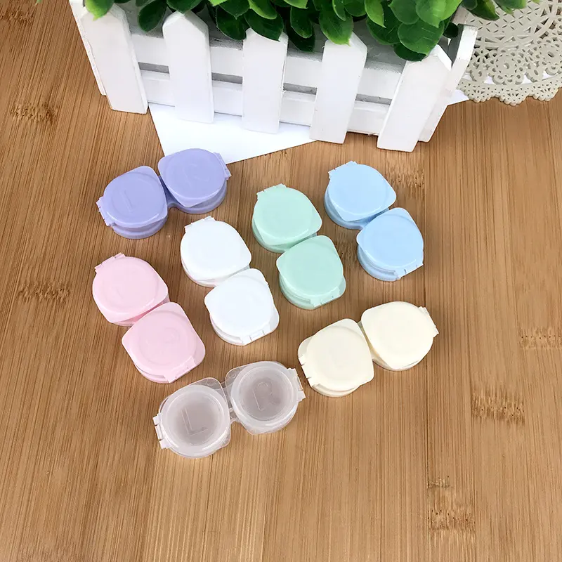 Fashion Tweezers Suction Stick Mini Contact Lens Case Set Girl Colored Contact Lenses Box Eyes Contact Lens Container