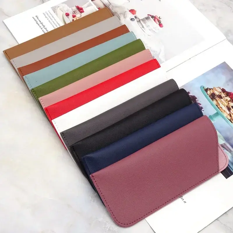 1Pcs PU Leather Glasses Bag Sunglasses Eyeglasses Protective Case Box Pouch Eyewear Protector Accessories