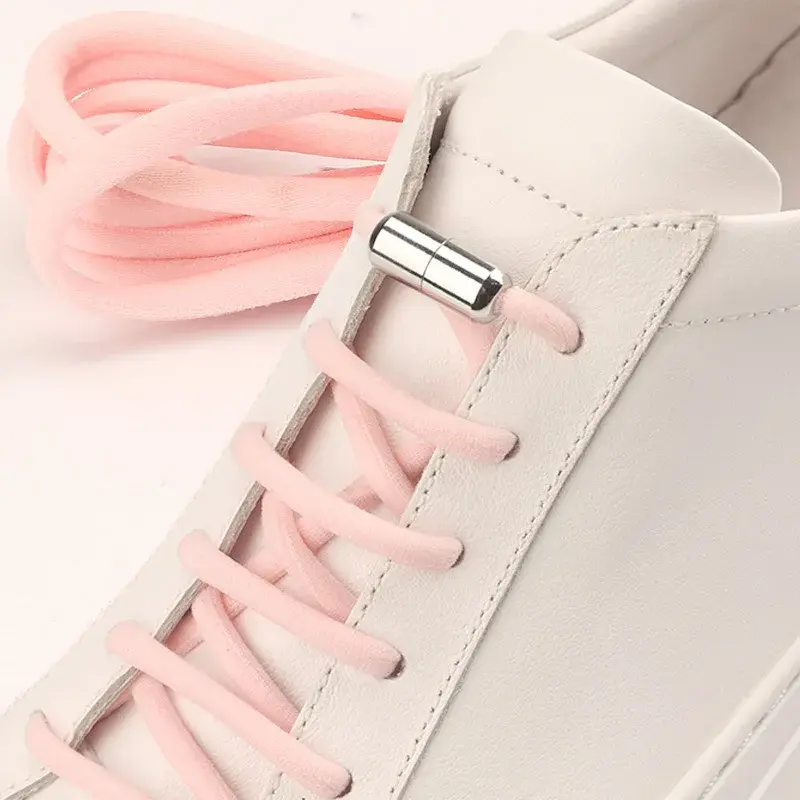 Elastic No Tie Shoelaces Casual Shoe Laces for Kids and Adult Sneakers Shoelace Quick Lazy Metal Lock Laces Shoe Strings