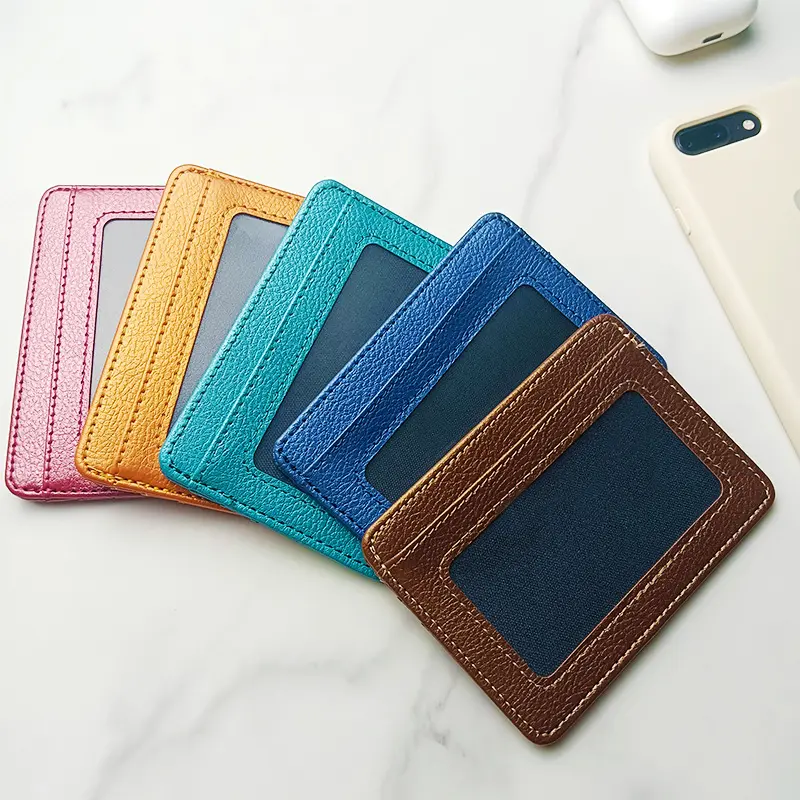 Thin PU Leather Mini Wallet Slim Bank Credit Card Holder Multi Card Slots Men's Business Small ID Case for Man Purse Cardholder