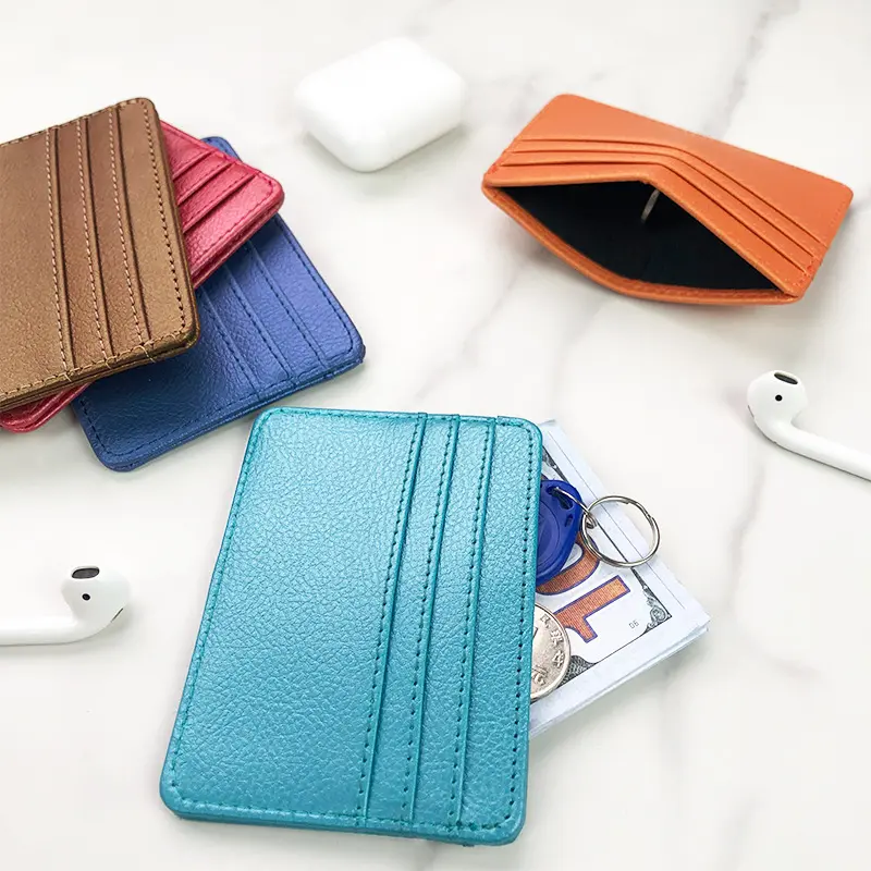 Thin PU Leather Mini Wallet Slim Bank Credit Card Holder Multi Card Slots Men's Business Small ID Case for Man Purse Cardholder
