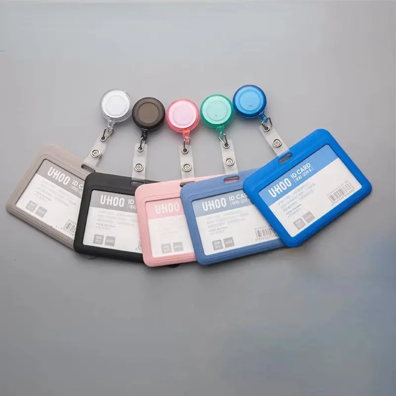Student Retractable Badge Reel ID Card Holder Cover Case Fashion Doctor Nurse Badge Lanyards Card Holders Set for Women Men