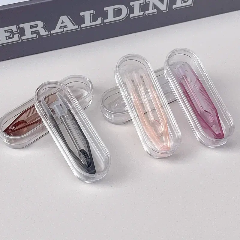 1 Set Color Contact Lens Case Box Tweezers and Suction Stick for Eyes Care Tool Contact Lenses Inserter Tools Contacts Case