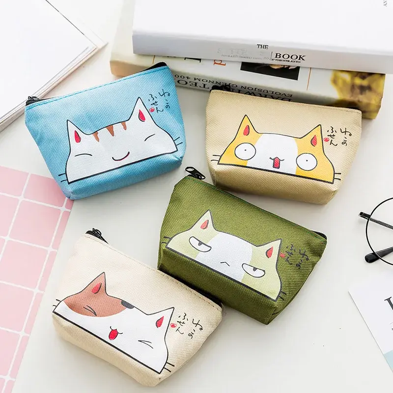 Fashion Kawaii Coin Purse Canvas Mini Floral Clutch Purse Women Girls Kids Cheap Coin Pouch Change Purses Clutch Bags Wholesale