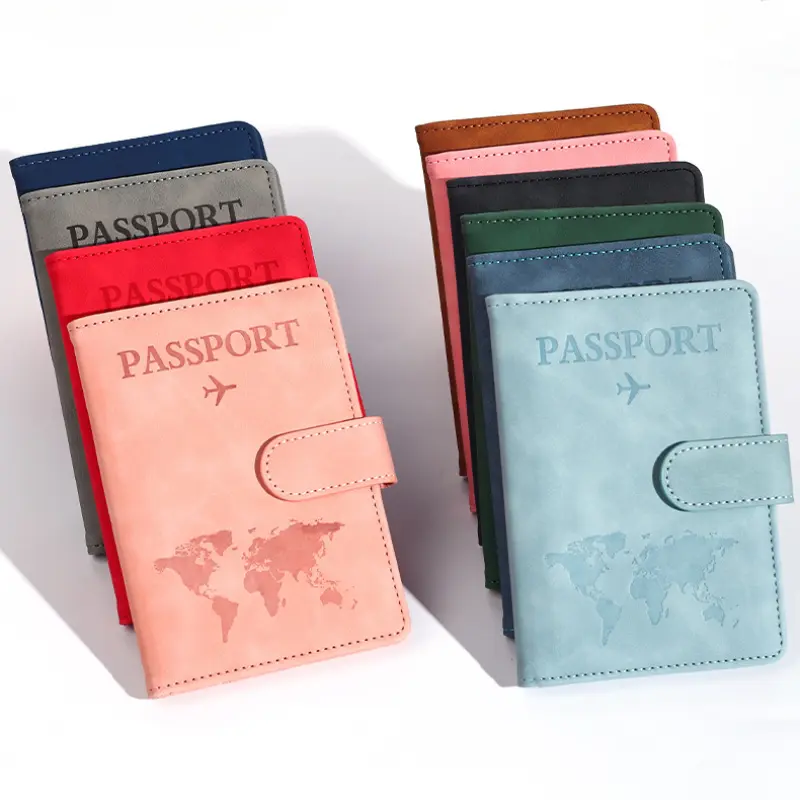 Passport Covers Women Men Letter Print Passport Holder Flight Ticket Clips ID Bank Credit Card Holder Passport Travel Organizer