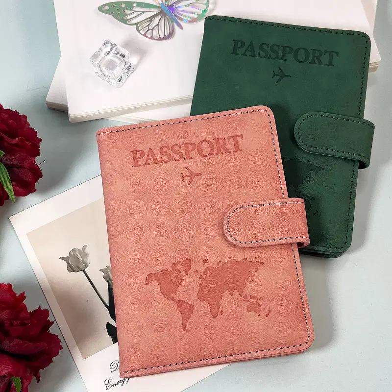 Passport Covers Women Men Letter Print Passport Holder Flight Ticket Clips ID Bank Credit Card Holder Passport Travel Organizer