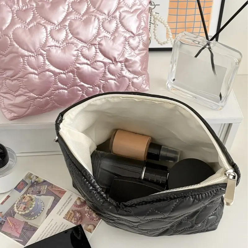 Large Capacity Women's Cosmetic Bags Cases Casual Ladies Small Storage Bag with Zipper Female Travel Clutch Bag Small Handbags