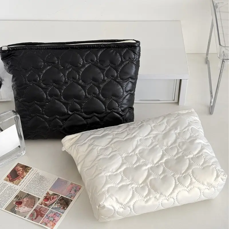 Large Capacity Women's Cosmetic Bags Cases Casual Ladies Small Storage Bag with Zipper Female Travel Clutch Bag Small Handbags