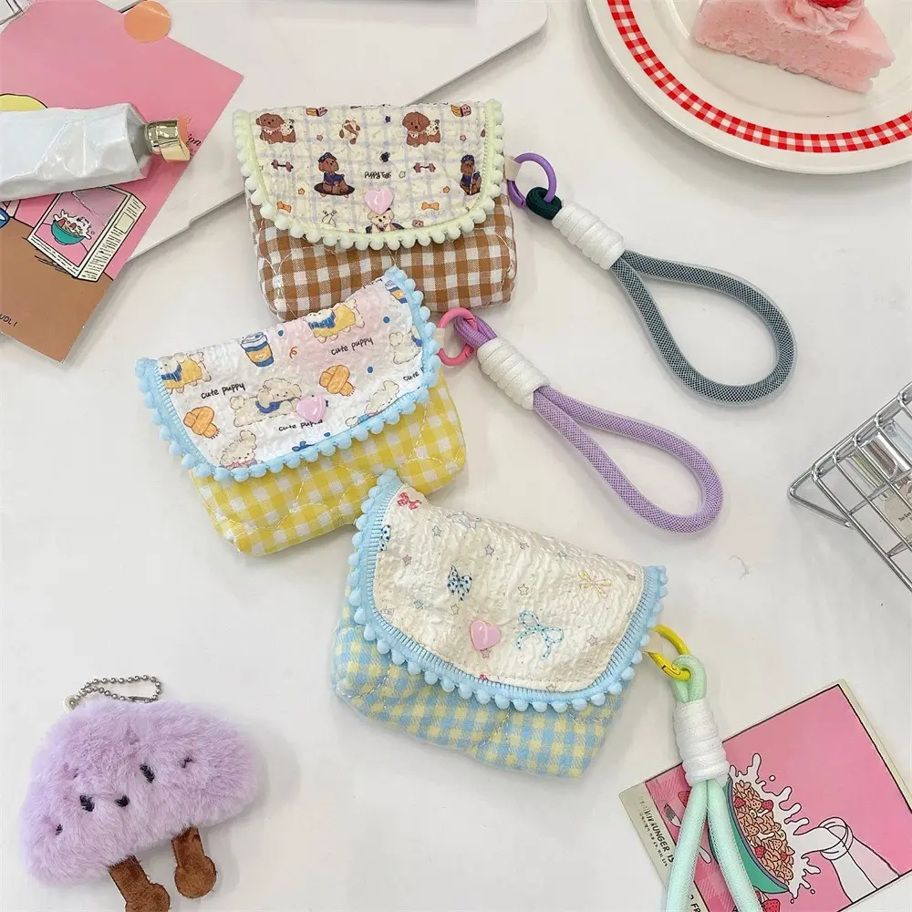 Cartoon Cute Student Coin Purse Card Bag Korean Fashion Wallet Card Holder for Girls Portable Cute Small Storage Bag
