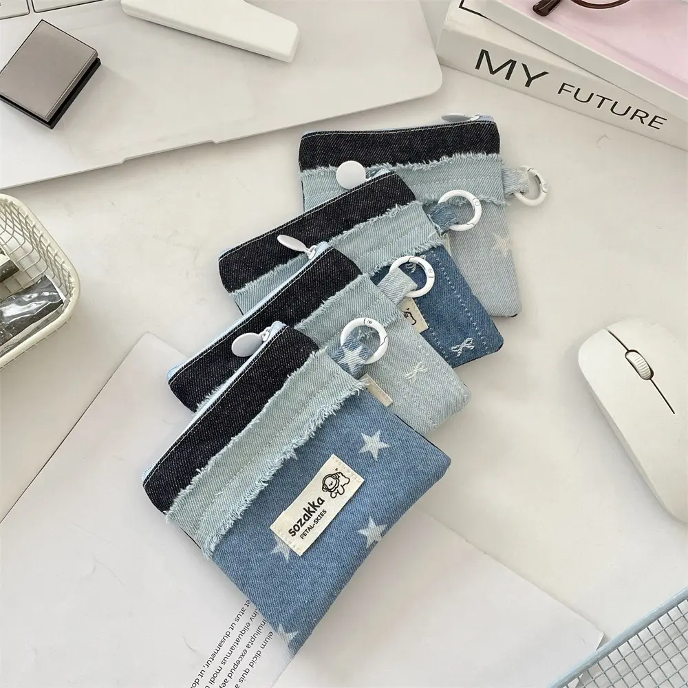 Cute Star Travel Small Cosmetic Lipstick Earphone Key Storage Bag Purse Women Makeup Handbags Wallet Pouch Bags Organizer