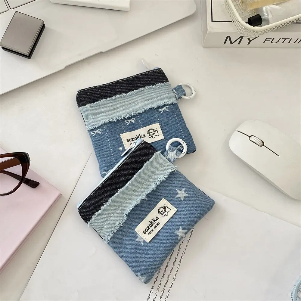 Cute Star Travel Small Cosmetic Lipstick Earphone Key Storage Bag Purse Women Makeup Handbags Wallet Pouch Bags Organizer