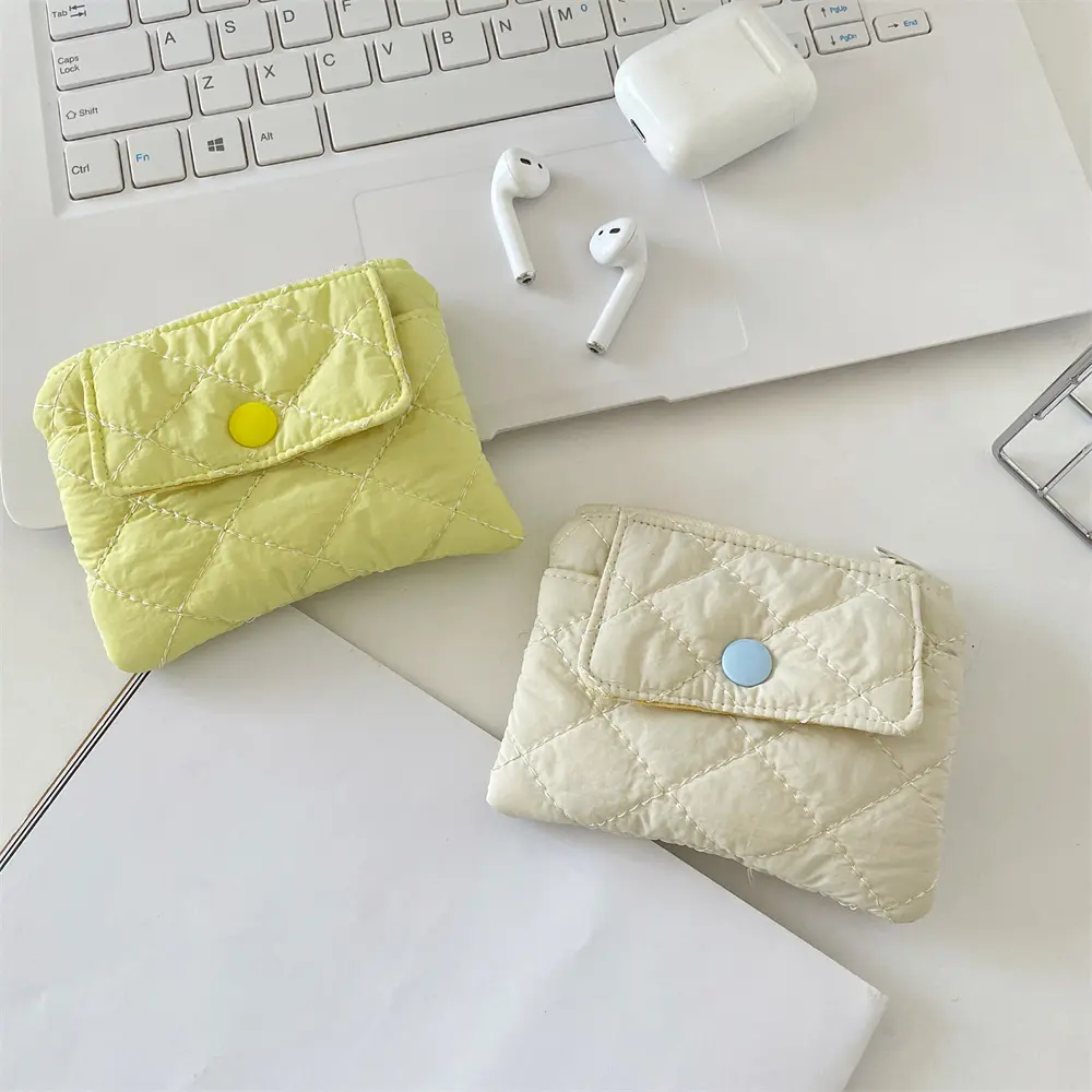 Cute Mini Coin Purse Simple Zipper Kid Storage Pouch Money Pocket Solid Color Coin Key Bag Women Men Cute Wallet
