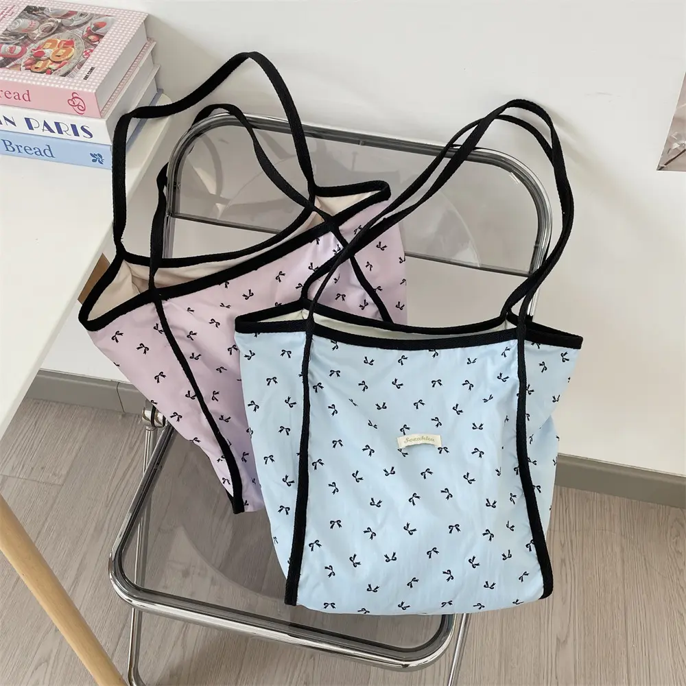 Women Canvas Shoulder Bag Large Capacity Reusable Shopping Tote Casual Handbag Multifunctional Tote Bags for Women