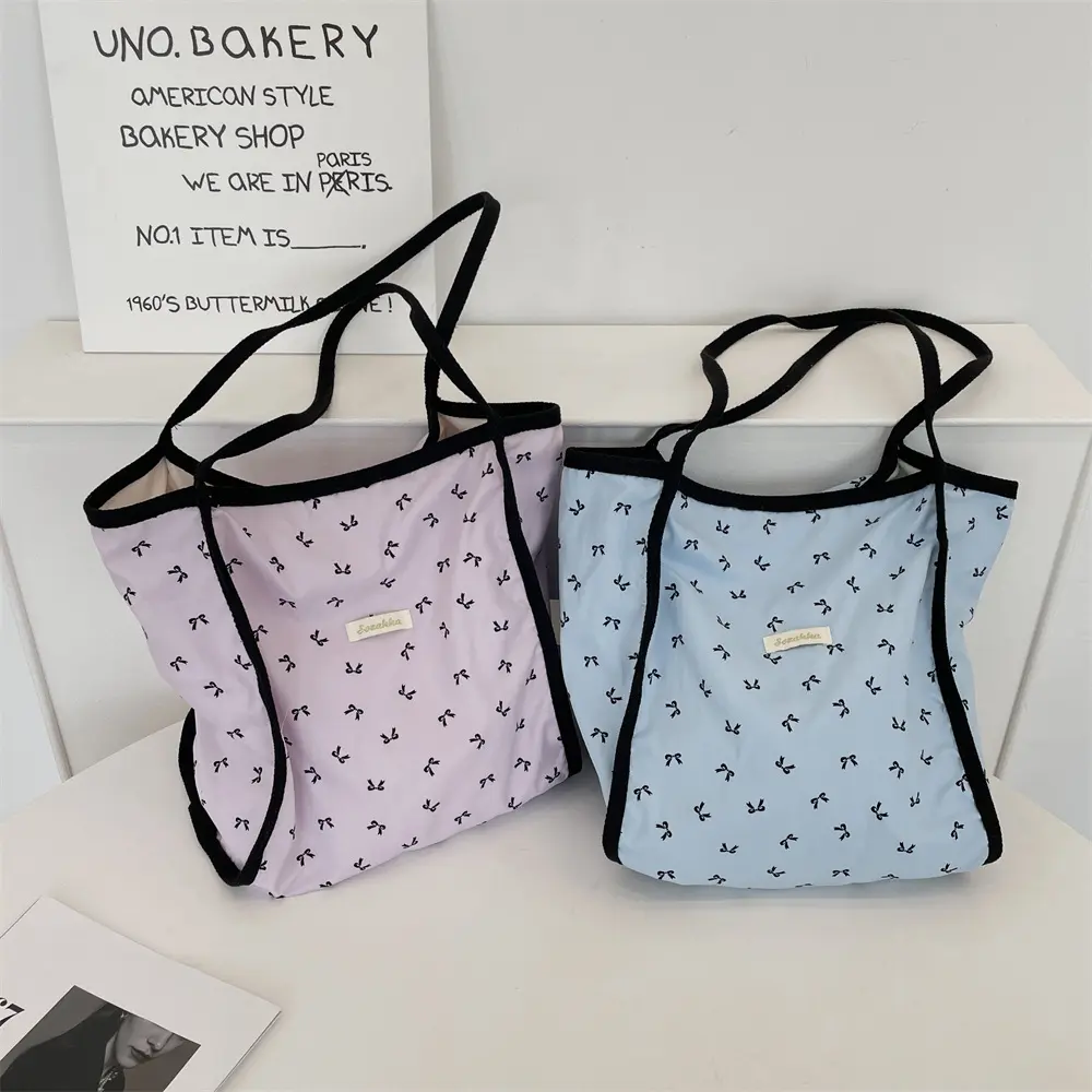 Women Canvas Shoulder Bag Large Capacity Reusable Shopping Tote Casual Handbag Multifunctional Tote Bags for Women