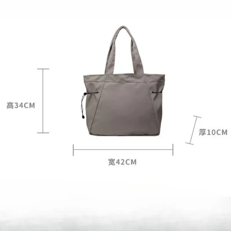 Casual Fashion Large Capacity Tote Bag Simple Travel Bag Women Large Shoulder Bag Handbags Drawstring Tote Handbag
