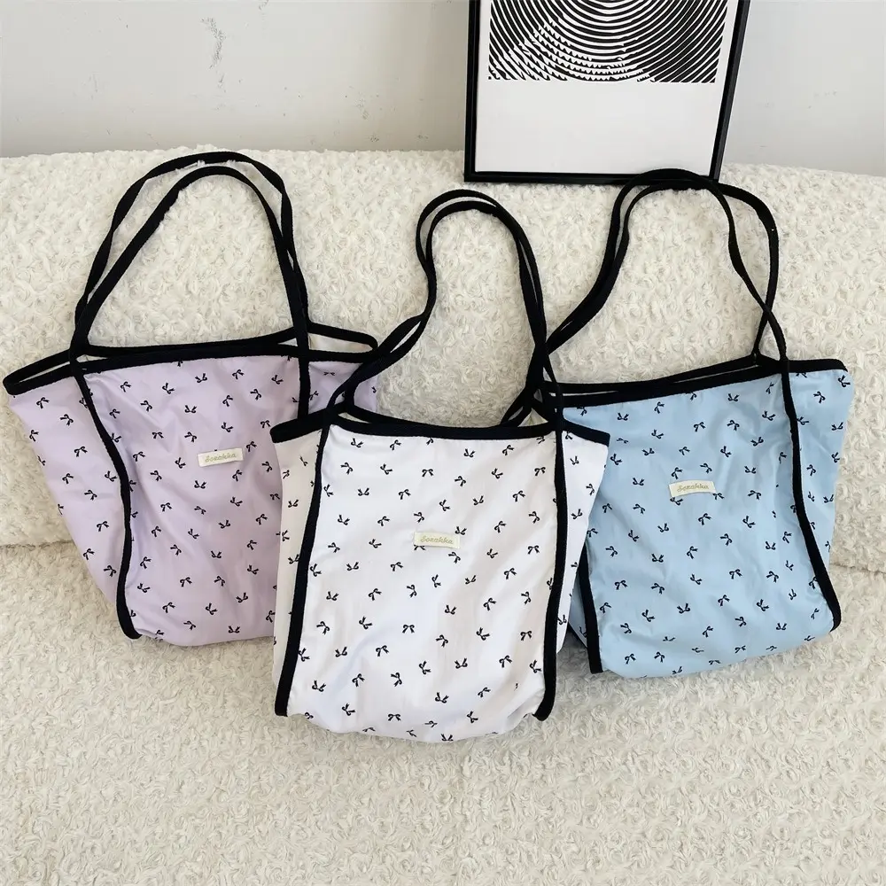 Women Canvas Shoulder Bag Large Capacity Reusable Shopping Tote Casual Handbag Multifunctional Tote Bags for Women