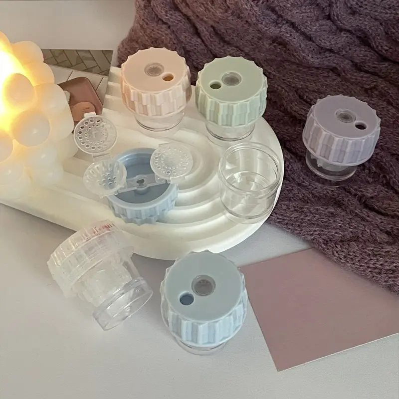 Portable Contact Lenses Cleaning Tools Colored Contact Lens Clean Case Box Plastic Container Storage Holder Eyewear Accessories