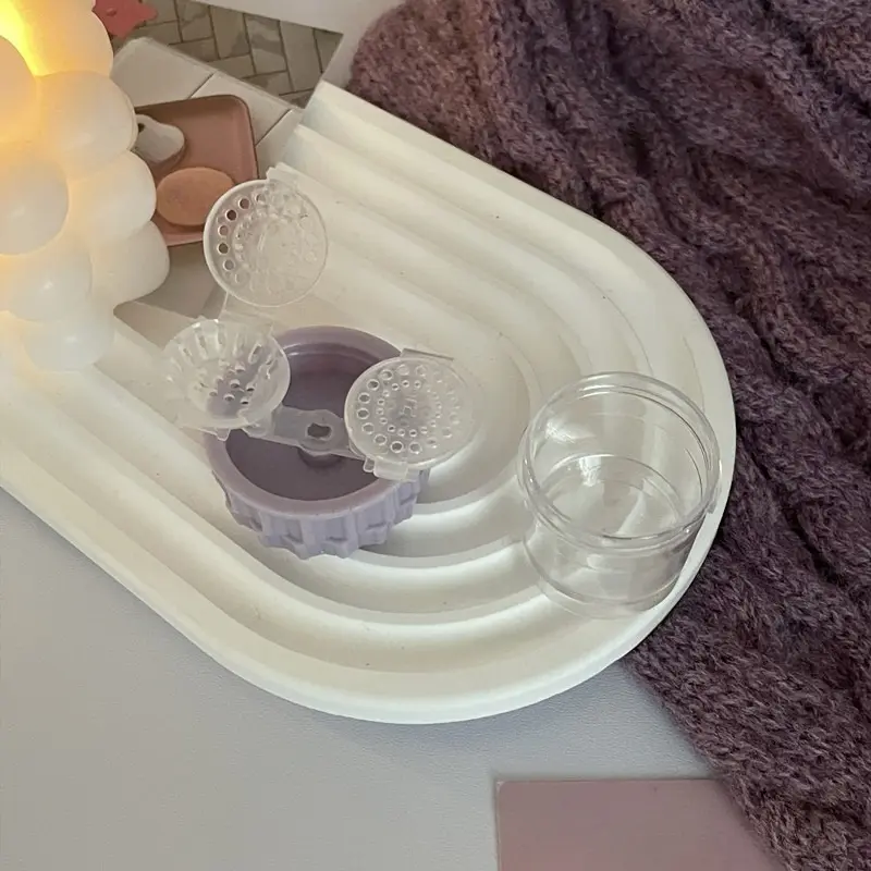 Portable Contact Lenses Cleaning Tools Colored Contact Lens Clean Case Box Plastic Container Storage Holder Eyewear Accessories