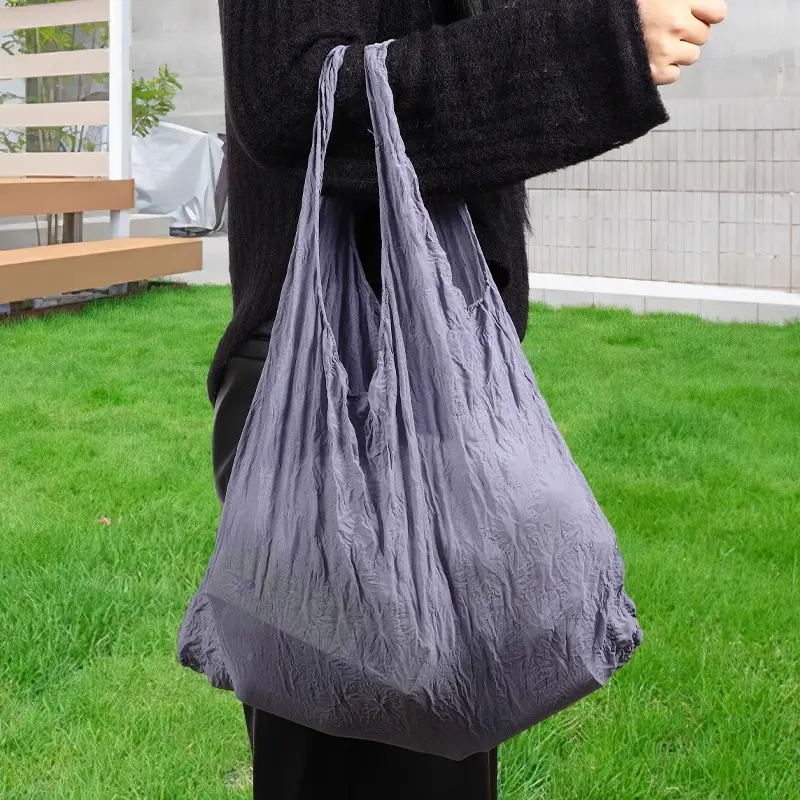 Women Elastic Shopping Bag Multifunctional Large Capacity Shopper Eco-Friendly Storage Bags Cute Tote Bag Portable Handbags