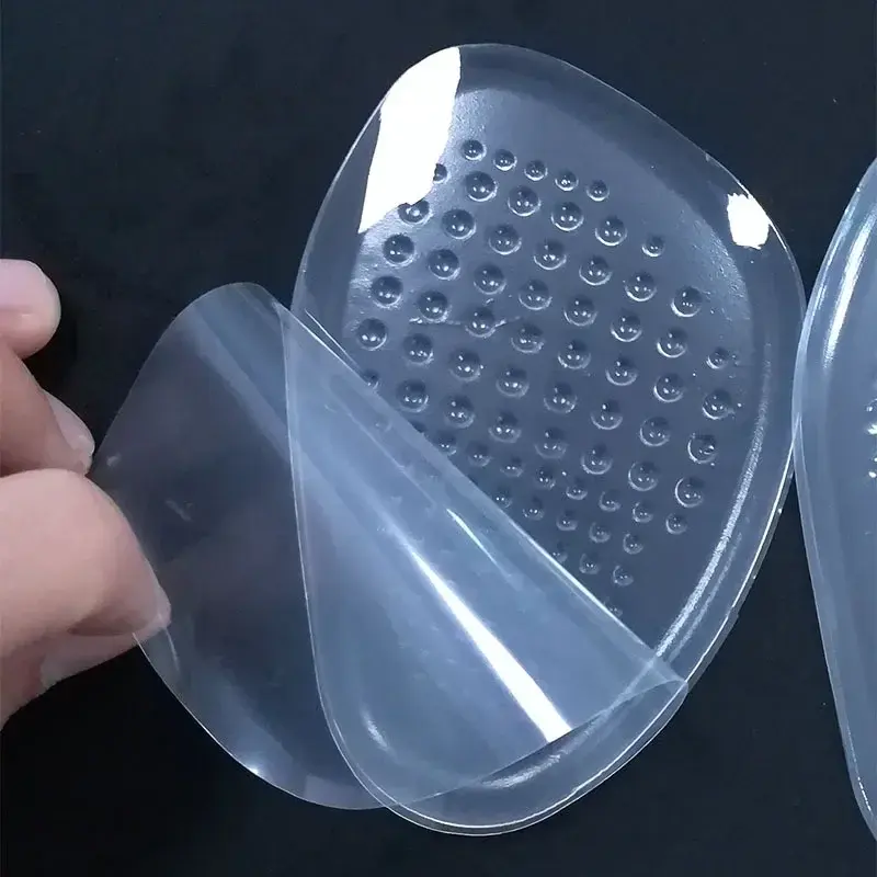 Silicone Pads for Women's Shoes Non-slip Inserts Self-adhesive Forefoot Heel Gel Insoles for Heels Shoe Anti-Slip Foot Pad