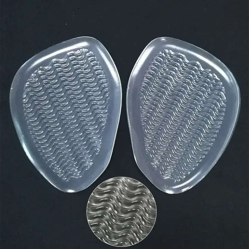 Silicone Pads for Women's Shoes Non-slip Inserts Self-adhesive Forefoot Heel Gel Insoles for Heels Shoe Anti-Slip Foot Pad
