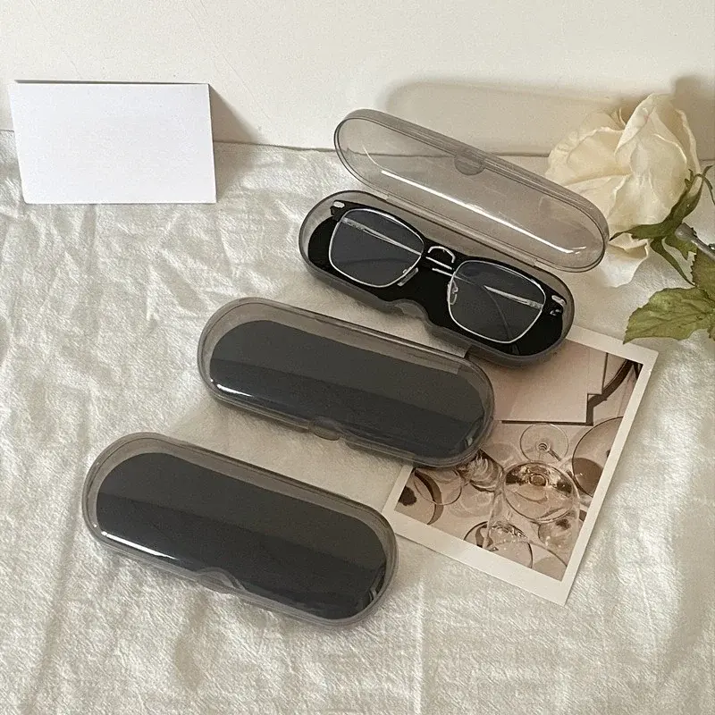 Portable Cute Transparent Glasses Case Women Sunglasses Glasses Storage Box Travel Glasses Case Eyewear Protection Box Wholesale