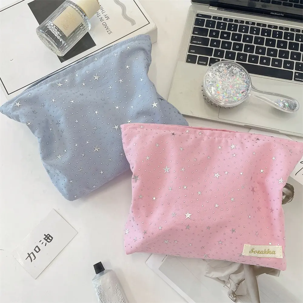New Fashion Star paillette makeup bag Lipstick cosmetic organizer toiletry Bag Carry Washing and Storage Bag for Women