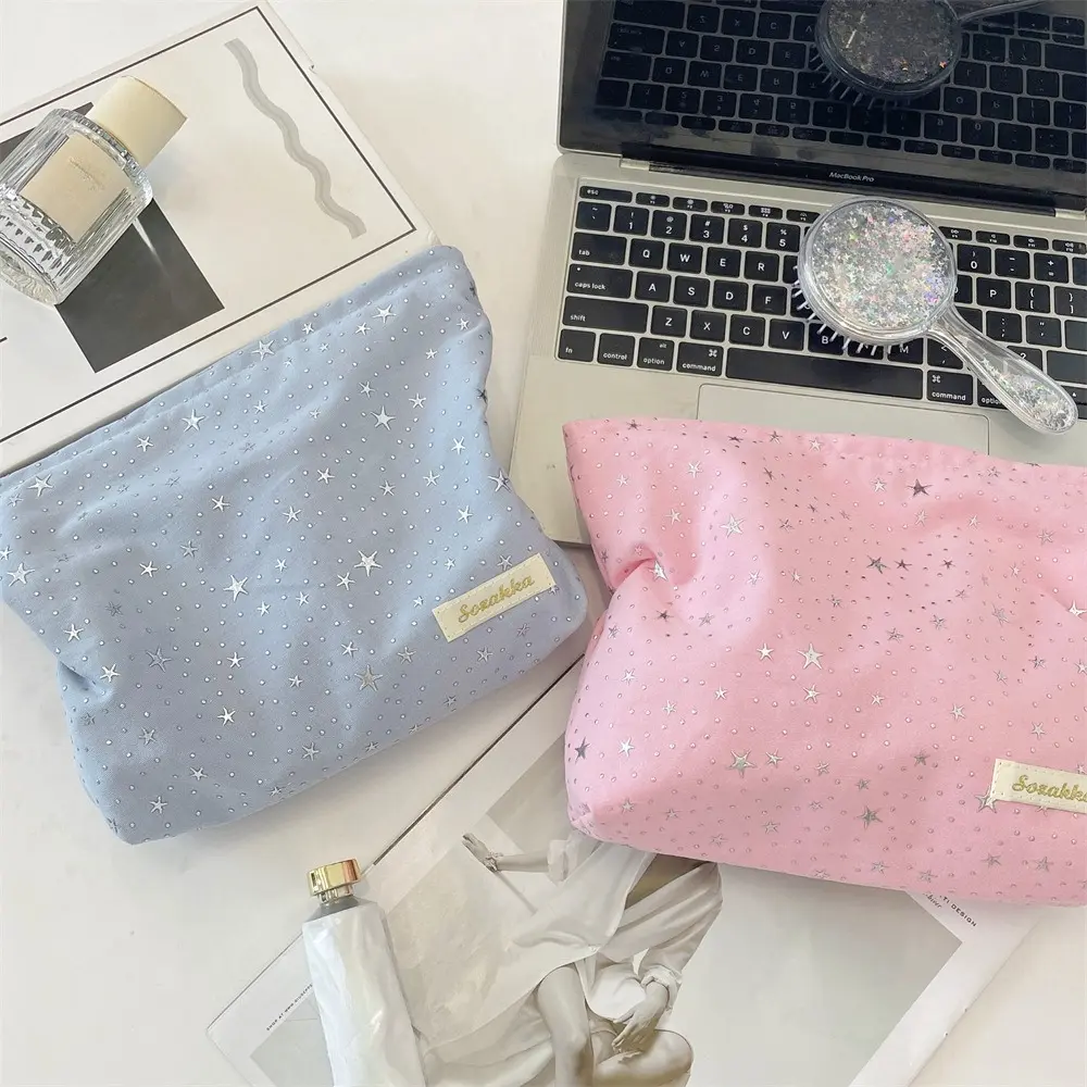 New Fashion Star paillette makeup bag Lipstick cosmetic organizer toiletry Bag Carry Washing and Storage Bag for Women