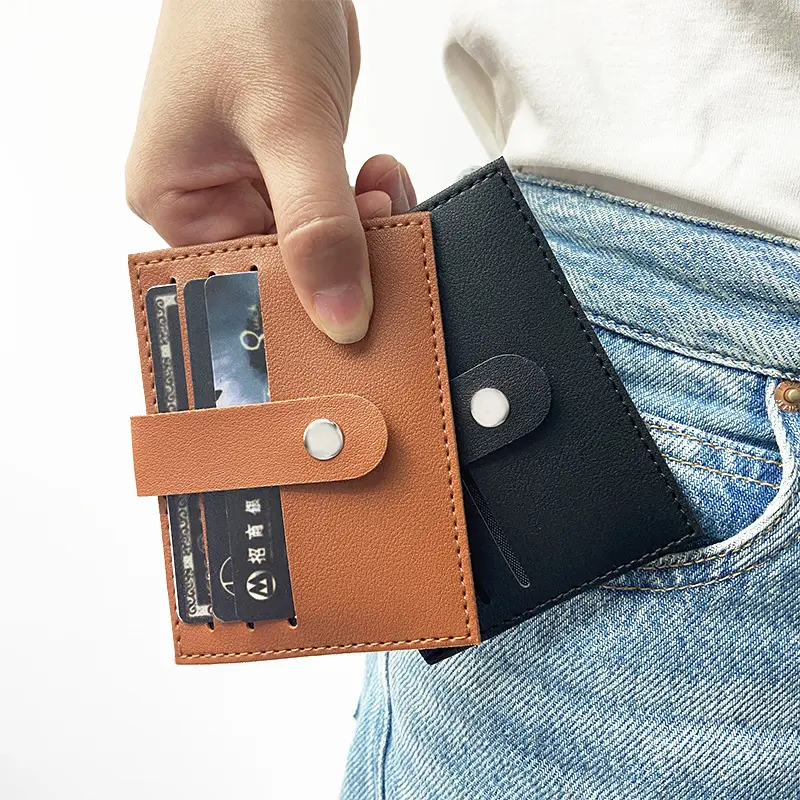 1Pc Pu Leather ID Card Holder Candy Color Bank Credit Card Box Multi Slot Slim Women Men Business Card Cover Case Wallet