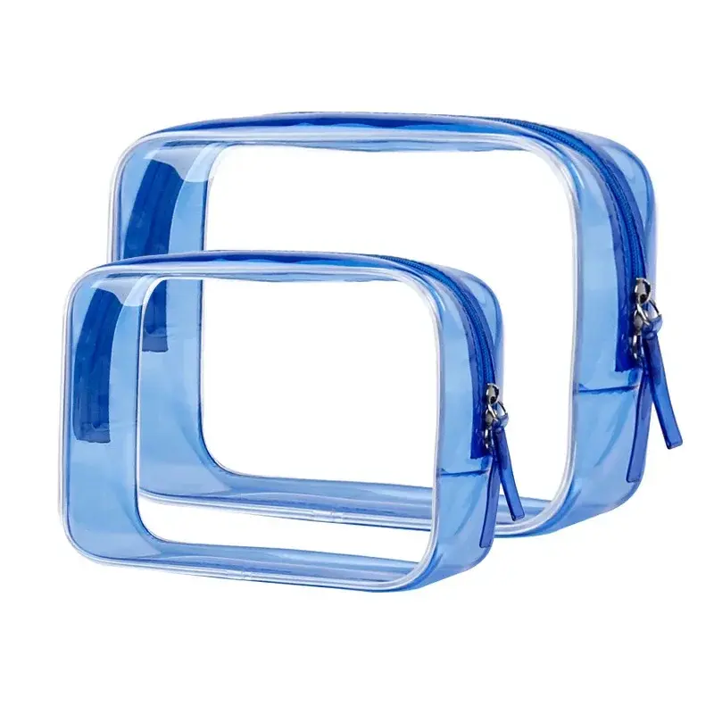 Transparent PVC Cosmetic Bag For Women Waterproof Clear Makeup Bags Beauty Case Make Up Organizer Storage Bath Toiletry Wash Bag