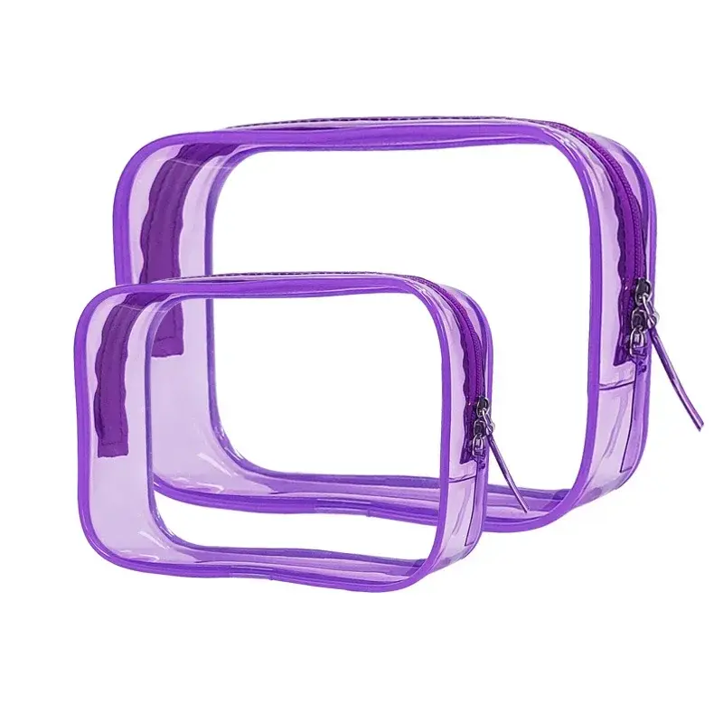 Transparent PVC Cosmetic Bag For Women Waterproof Clear Makeup Bags Beauty Case Make Up Organizer Storage Bath Toiletry Wash Bag