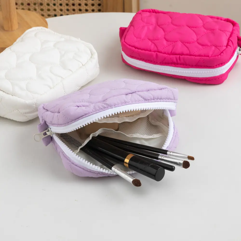 New Flower Pattern Women Makeup Bag Toiletries Cosmetic Organizer Zipper Bag Travel Wash Pouch Cosmetic Bag Female Make Up Bags