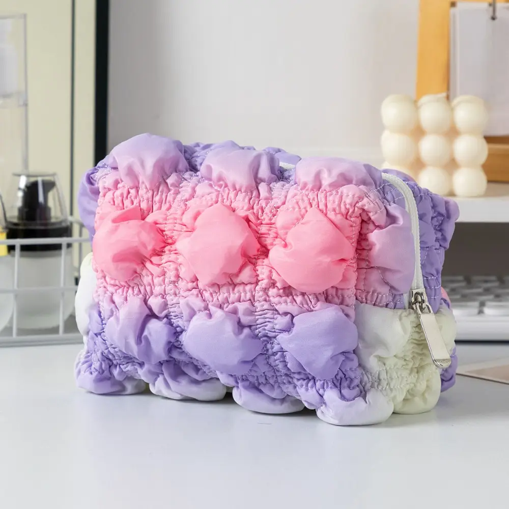 New Cute Makeup Bags for Women Soft Travel Cosmetic Bag Organizer Case Lady Girls Make Up Case Necessaries 1 Pc Solid Handbags