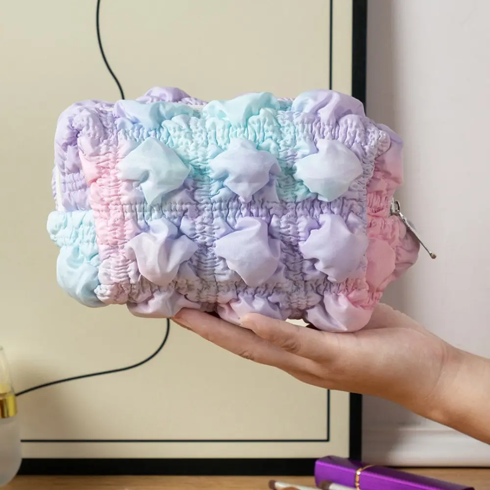 New Cute Makeup Bags for Women Soft Travel Cosmetic Bag Organizer Case Lady Girls Make Up Case Necessaries 1 Pc Solid Handbags