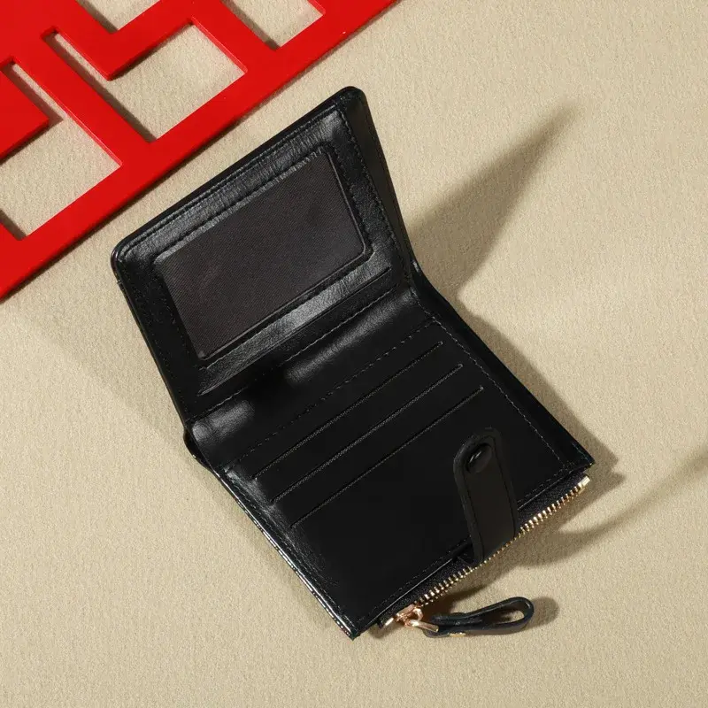 Women Short Wallet Small Fashion Brand Leather Purse Ladies Card Bag for Women Clutch Female Purse Money Clip Wallet New