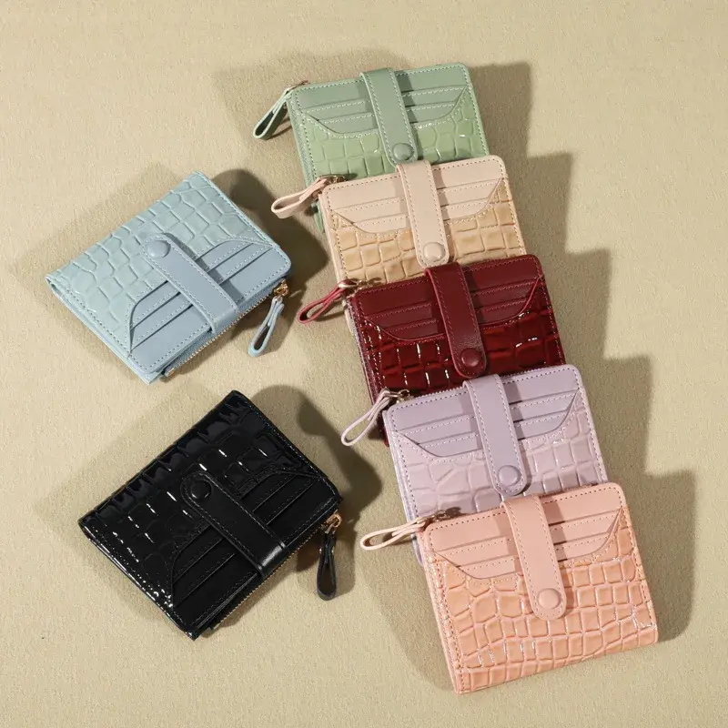Women Short Wallet Small Fashion Brand Leather Purse Ladies Card Bag for Women Clutch Female Purse Money Clip Wallet New