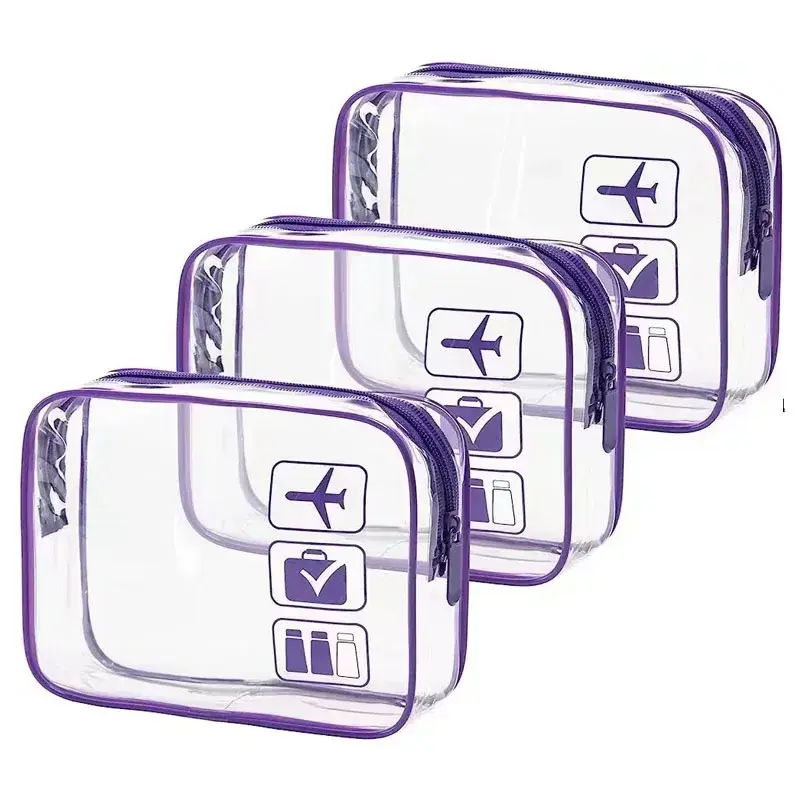 Transparent Zipper Makeup Bag Organizer Box Men Women Travel Clear Cosmetic Bag Waterproof Toiletry Wash Make Up Bags