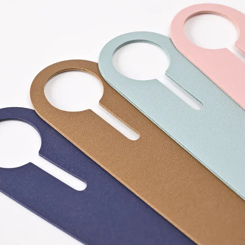 Suitcase Label Bag Pendant Handbag Long PU Leather Luggage Tag Name ID Address Tags Boarding Tags Label Travel Accessories