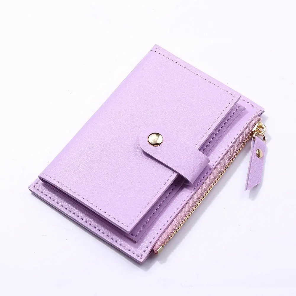 Women's Wallet PU Leather Multi-Card Holder with Zipper Coin Pocket