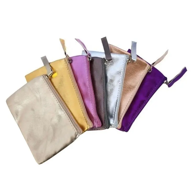 PU Leather Coin Purse Wallet Mini Zipper Coin Storage Bag Women Multifunctional Lipstick Coin Key Organizer Card Holder Wallet