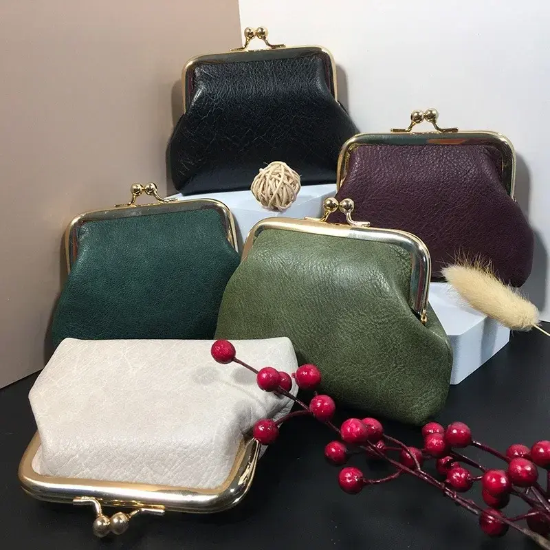 New Retro Ladies Money Key Earphone Wallet Women Small Coin Purse Candy Color Girl Coin Storage Bags Pouch