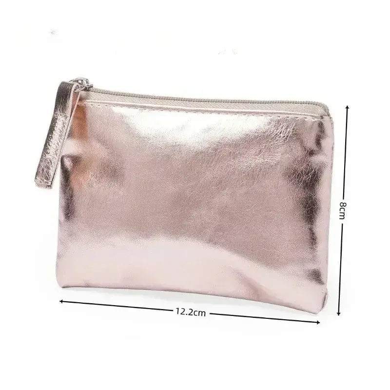 PU Leather Coin Purse Wallet Mini Zipper Coin Storage Bag Women Multifunctional Lipstick Coin Key Organizer Card Holder Wallet